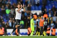 LONDON, ENGLAND - OCTOBER 02: Heung-Min Son of Tottenham Hotspur shows apperciation to the fans after the final whistle during the Premier League match between Tottenham Hotspur and Manchester City at White Hart Lane on October 2, 2016 in London, England.  (Photo by Dan Mullan/Getty Images)